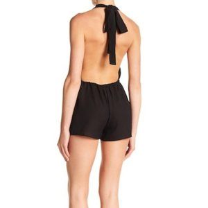 Elan Halter Open Back Romper